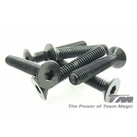3x18mm Steel FH Screw (6) 3x18mm Steel FH Screw (6) - 126318