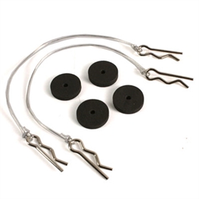 Yeah Racing spugnette protezione carrozzeria NERE con clips collegate con filo da 175mm per modelli Yeah Racing spugnette protezione carrozzeria NERE con clips collegate con filo da 175mm per modelli  - YA-0241BK