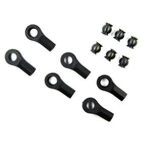 UNIBALL CON SFERA FLANGIATA IN ACCIAIO (6PZ) NERO UNIBALL CON SFERA FLANGIATA IN ACCIAIO (6PZ) NERO - 115001BK