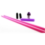 SUPPORTO ANTENNA IN ALLUMINIO + 2 ANTENNE FUCSIA - 111042P