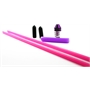 SUPPORTO ANTENNA IN ALLUMINIO + 2 ANTENNE FUCSIA2 - 111042P