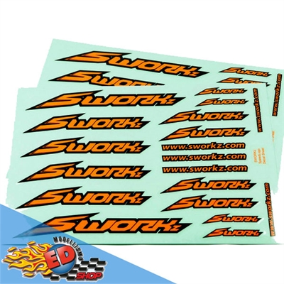 SWORKz Speed Logo Sticker (PushBar)(FO)(2pc) - SW510053PFO