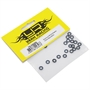 Yeah Racing Spessori in M3 in alluminio 0.5mm NERI (20) - YA-0392BK