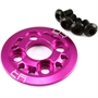 Yeah Racing ghiera bloccaggio corona in alluminio FUCSIA per automodelli 1/10 elettrici - YA-0304PK