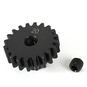 K-Factory pignone 20T M1 5mm in acciaio per elettrico K-Factory pignone 20T M1 5mm in acciaio per elettrico - K6602-20