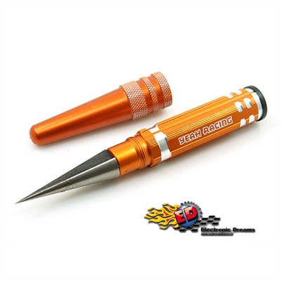 Yeah Racing svasatore perforatore per carrozzerie 0/14mm con cappuccio in Alluminio ORANGE - YT-0178OR