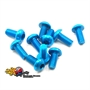 Yeah Racing viti in Alluminio 7075 testa bombata 3x10mm BLU (10) - AHP-310BU
