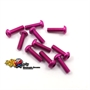 Yeah Racing viti in Alluminio 7075 testa bombata 3x10mm PINK (10) - AHP-310PK