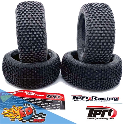 TPRO 1/8 OffRoad Racing Tire MEGABLOCK - CLAY Super Soft C4 (4) - TP3307ZR01C4