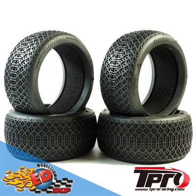 TPRO MATRIX SUPER SOFT T4 - Treno Gomme 1/8 Off-Road con inserti (4) - TP3310XR02T4