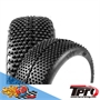 TPRO RAIDER ULTRA SOFT T5 - Treno Gomme 1/8 Off-Road con inserti (4) - TP3312XR02T5